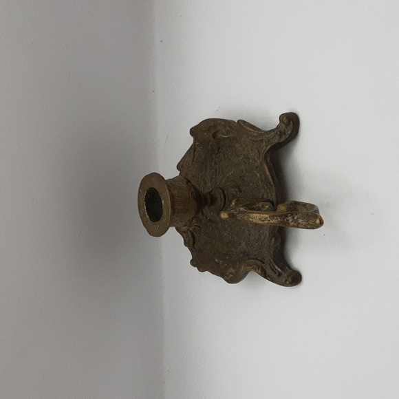 Victorian Brass Candle Holder by George Johnson Made in England - Picture 2 of 9